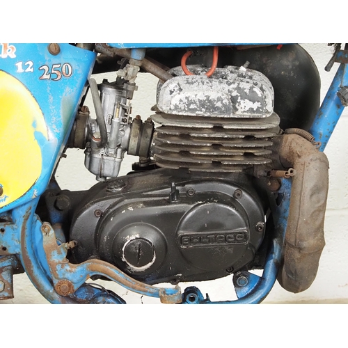 972 - Bultaco Frontera 250 motocross bike. 1978. 
Frame No. PB-21401634
Engine No. PM-21401634
Engine runs... 
