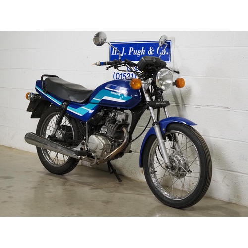 981 - Honda CG125 motorcycle. 1993. 124cc. 
Frame No. JC181000258
Engine No. JC30E1000639. Does not match ... 