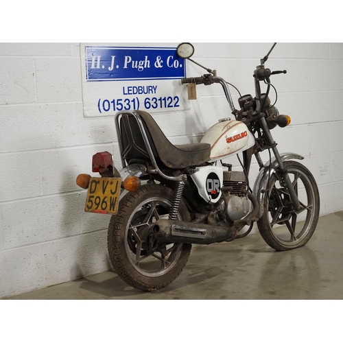 985 - Suzuki OR50 moped. 
Engine turns over with compression but has been barned stored for some time so w... 