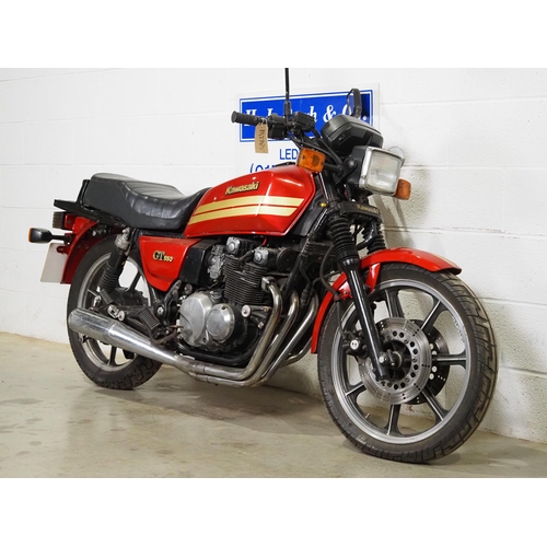 990 - Kawasaki GT550 motorcycle. 1992. 553cc. 
Frame No. KZ550G-016308
Engine No. KZ550FE017127
Has been s... 