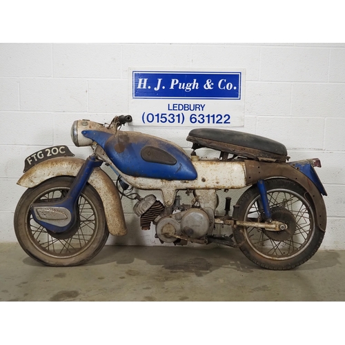692 - Ariel Arrow motorcycle project. 1965. 250cc. 
Has been dry stored for over 10 years. Engine is belie... 