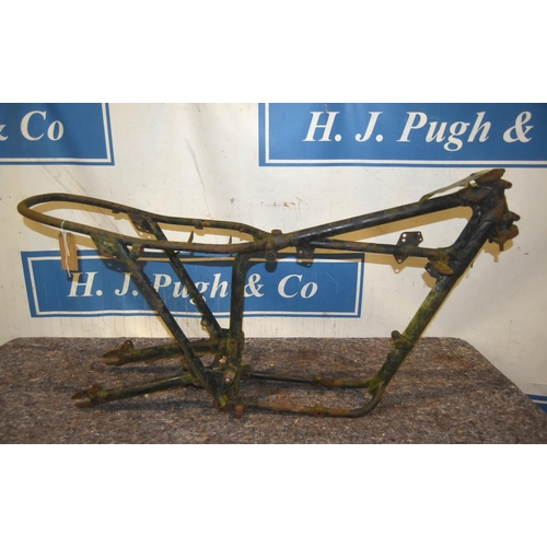 487 - Triumph T100 frame, no. XC 07582