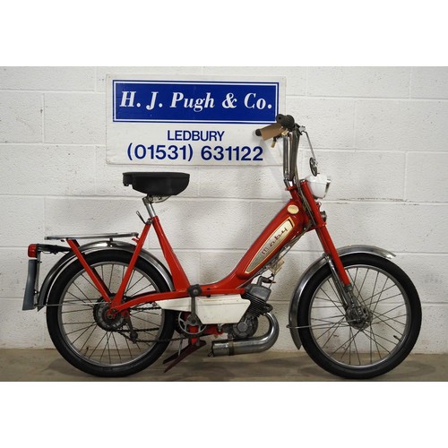 983 - Mobylette moped. 1977. 49cc. 
Frame No. 92605535
Engine No. 1499458
Engine turns over with compressi... 
