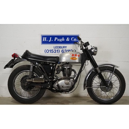 997 - BSA B44B Victor EA motorcycle. 1967. 441cc. 
Frame No. B44EA2272
Engine No. B44EA2272
Runs and rides... 