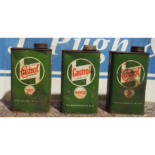55 - Castrol oil cans - 3