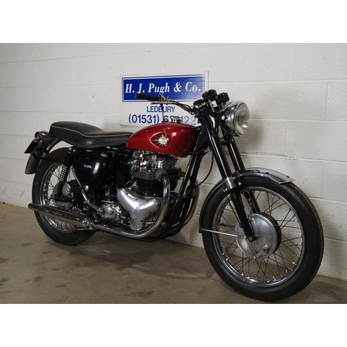 1021 - BSA Super Rocket motorcycle. 1960. 650CC.
Frame No. GA7.6575
Engine No. DA10R1630
Runs and rides, en... 