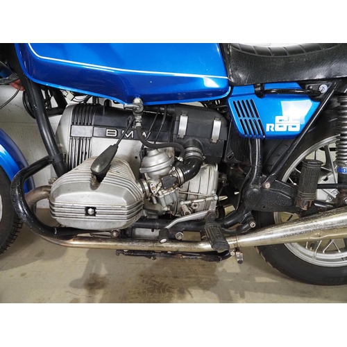 1022 - BMW R65 motorcycle. 1981. 650cc
Frame No. 6314557
Runs and rides, has had a new battery fitted. CAT ... 