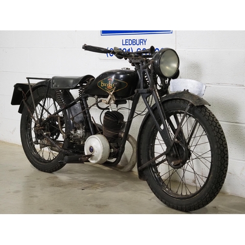 1026 - Excelsior Model 3 motorcycle. 1930. 196cc
Frame No. 01652
Engine No. XZ 2370
Engine turns over. Come... 