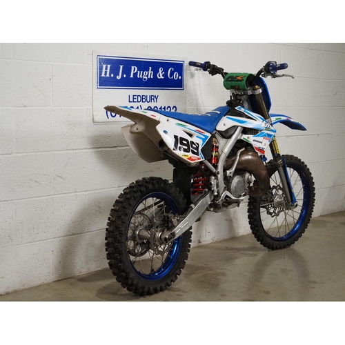 825 - TM85 big wheel moto cross bike. 2015. 85cc
Runs and rides. Has had an overhaul by Neil Buttry to inc... 