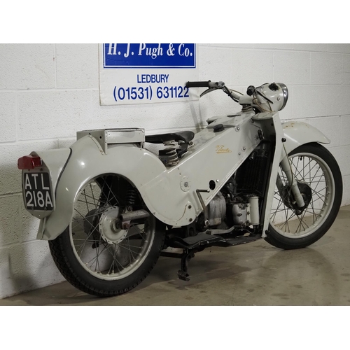 850 - Velocette LE Mk3 motorcycle. 1963. 200cc
Engine turns over.
Reg. ATL 218A. V5.