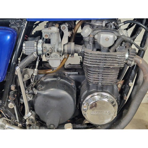 828 - Honda CB550 motorcycle project. 1975. 544cc
Frame No. CB550-12048163
Engine No. CB550E-1146702
Engin... 