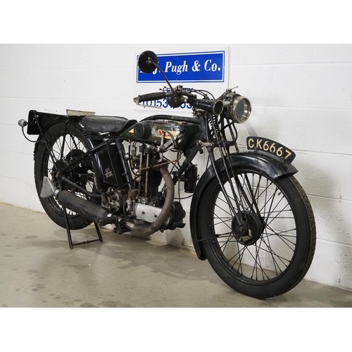 830 - BSA L27 motorcycle. 1927. 350cc
Frame No. 14052
Engine No. 8480
Runs and rides, last ridden in Septe... 