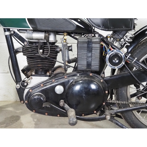 831 - BSA C11 motorcycle. 1953. 250cc
Frame No. BC10S 1585
Engine No. BC11 3169
Runs and rides, had a comp... 