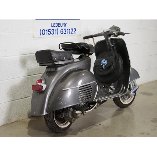 897 - Piaggio Vespa 150 moped. 1962. 150cc. 
Frame no. VBB
Engine no. VBB1M-121634
Barn stored for many ye... 