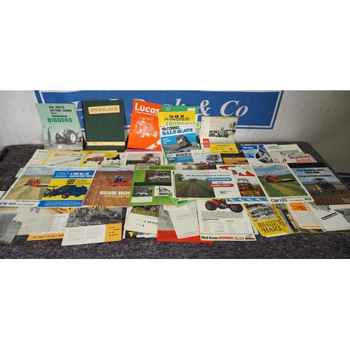 181 - Assorted farm machinery and implements sales brochures to include Howard and McConnel