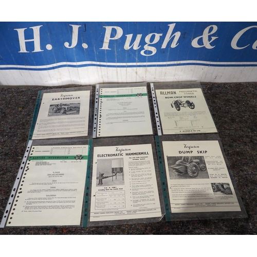 185 - Ferguson and Allman sales brochures and information sheets to include dump skip, earth mover and row... 