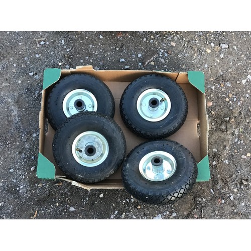 970 - Cart wheels unused - 4