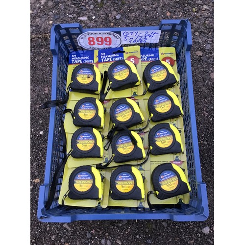 899 - Tape measures 5m/16ft - 24