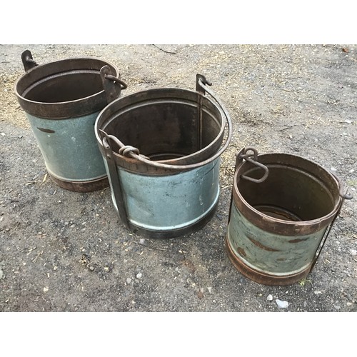 912 - Vintage milk buckets - 3