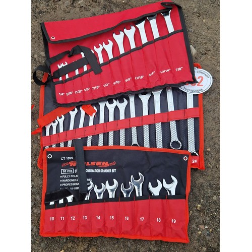 932 - 14 Piece, 12 piece and 10 piece spanner sets