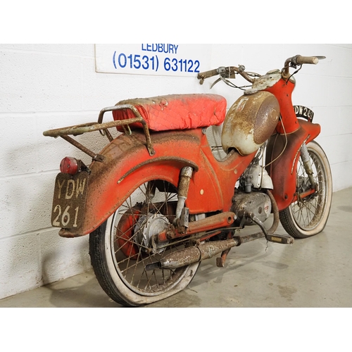 1033 - HMW Super Luxus moped project. 
Barn find with no docs.