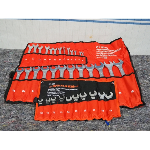 740 - 2 Spanner sets, 25 piece and 10 piece