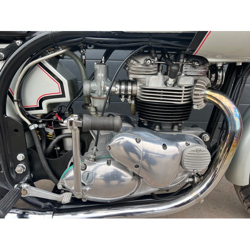 891 - Triton motorcycle. 1955. 750cc. 
Frame No. K12260487
Engine No. T140ECA19777
Norton Featherbed frame... 
