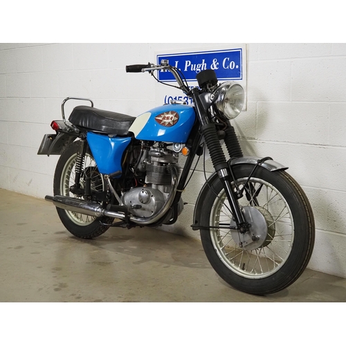 940A - BSA B25 Starfire motorcycle. 1968. 249cc. 
Frame No. B25B694
Engine No. B25B694
Engine turns over wi... 