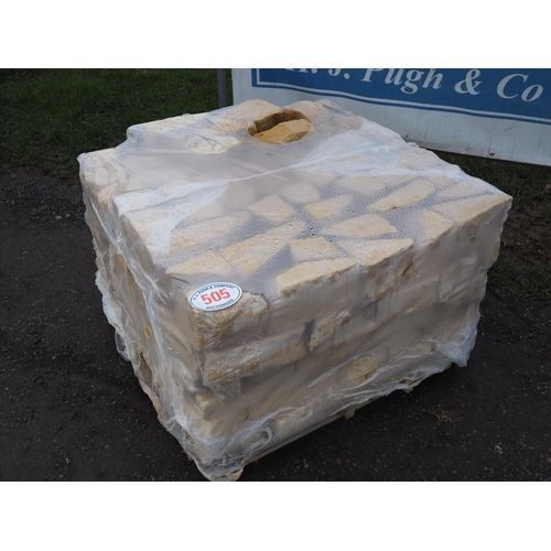 505 - Pallet of Cotswold stone bricks