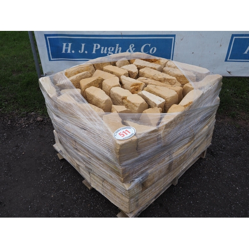 511 - Pallet of Cotswold stone bricks