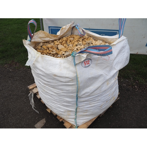 512 - Tote bag of Cotswold stone chippings