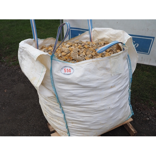 514 - Tote bag of Cotswold stone chippings