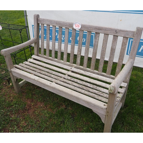 526 - Wooden bench 4ft