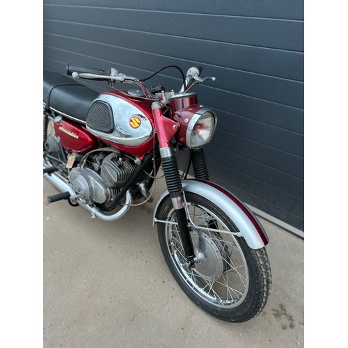 898 - Suzuki Super Six/X6 T20 motorcycle. 1966. 250cc. 
Part restored to a very high standard, some work a... 