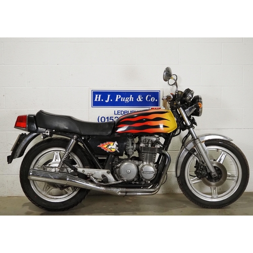 1047 - Honda CB650 motorcycle. 1979. 627cc
Frame No. RC03-2003039
Engine No. RC03F 002951
Part of a decease... 
