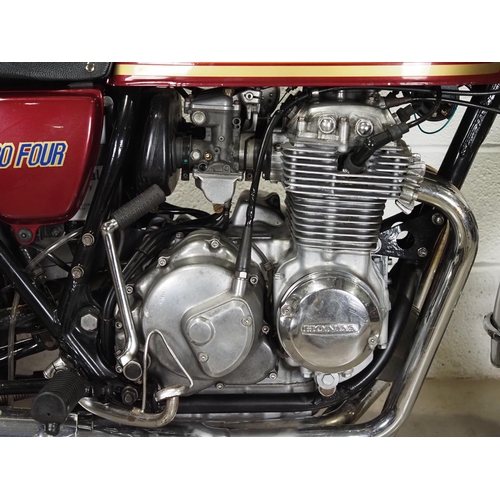 840 - Honda CB 400 Four motorcycle. 1977.408cc
Frame No. CB400F2-1079138
Engine No. CB400F-E-1074946
Runs ... 