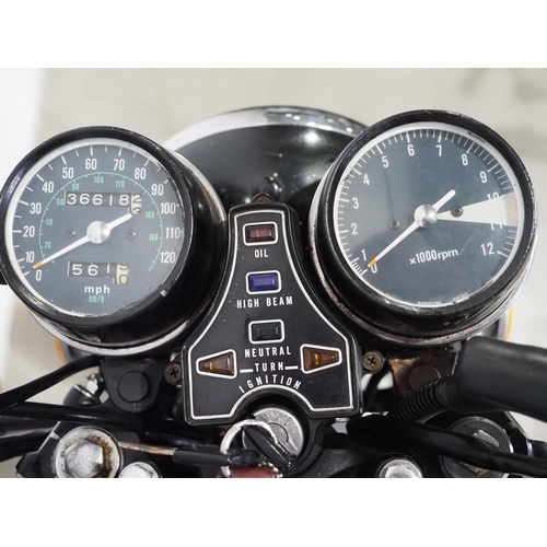840 - Honda CB 400 Four motorcycle. 1977.408cc
Frame No. CB400F2-1079138
Engine No. CB400F-E-1074946
Runs ... 