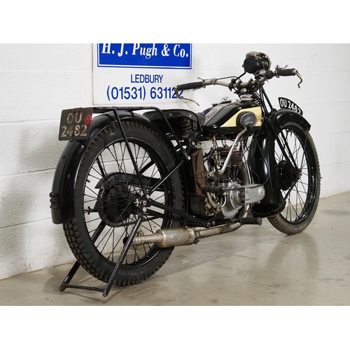 918 - Raleigh Model 15 de luxe motorcycle. 1929. 250cc
Frame No. 17483
Engine No. 1263
Engine turns over, ... 