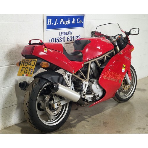 845 - Ducati 750 SuperSport motorcycle. 1998. 750cc. 
Runs and rides. Comes with the original owners manua... 