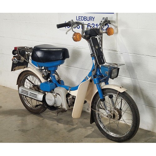 1050 - Yamaha QT moped. 1981. 49cc. 
Has been stored for some time. Engine runs and recently started but wi... 