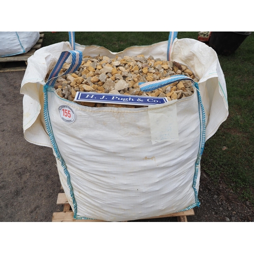 155 - Tote bag of Cotswold stone chippings