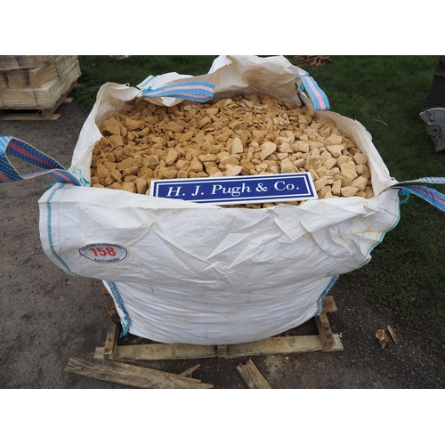 158 - Tote bag of Cotswold stone chippings