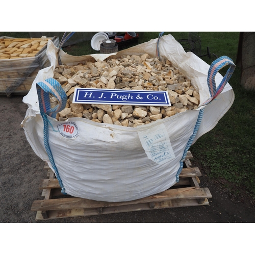 160 - Tote bag of Cotswold stone chippings