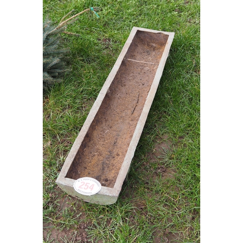 254 - Cast iron trough 4ft