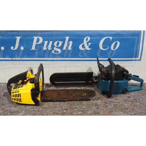 590 - Makita and McCulloch petrol chainsaws