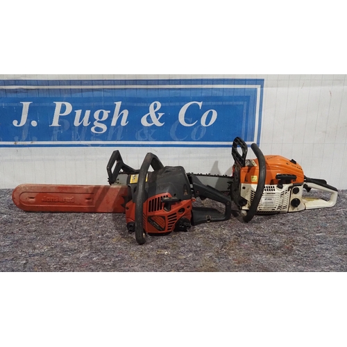 627 - Jonsered CS2137 chainsaw and one other