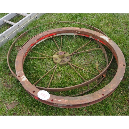 440 - Cast iron wheels