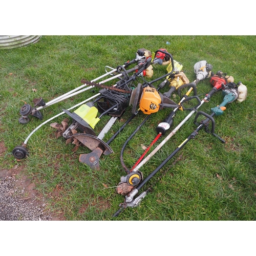 514 - Quantity of strimmers and electric tools