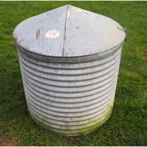 515 - Corrugated circular feed bin