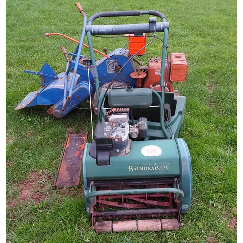 526 - Rotavator and cylinder mower